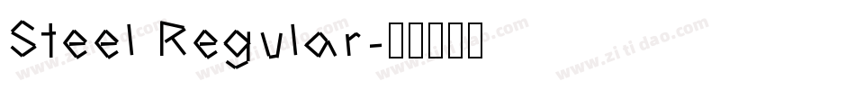 Steel Regular字体转换